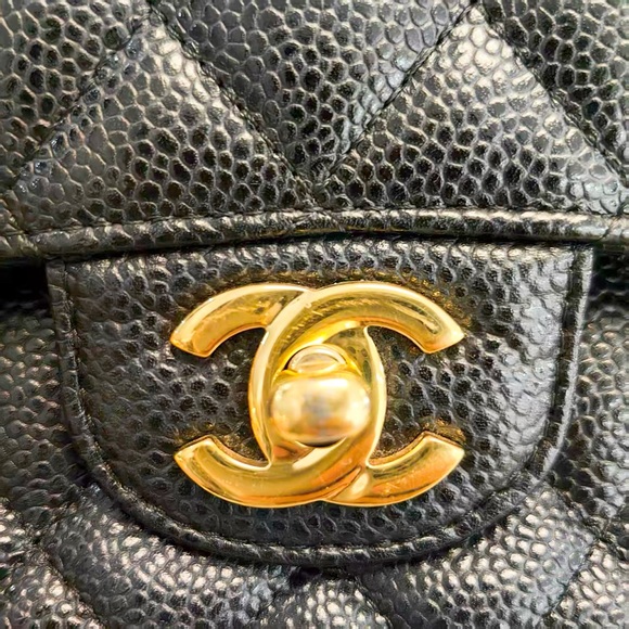 CHANEL Classic Flap CF genuine brand black crossbody shoulder bag - Picture 3 of 12